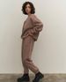 Women's Clothing new suit long sleeved round neck casual sweatshirt elastic sports trousers two piece suit_ecoleips.com