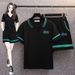 Women's Clothing Pure Cotton Casual Running Sports Fashion Suit Women Summer Loose Slim Short Sleeved Shorts Two Piece Suit_ecoleips.com