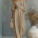 Women's Stylish Off-Shoulder Two-Piece Set With Wide-Leg Pants - Casual & Elegant Outfit For Everyday Wear_ecoleips.com
