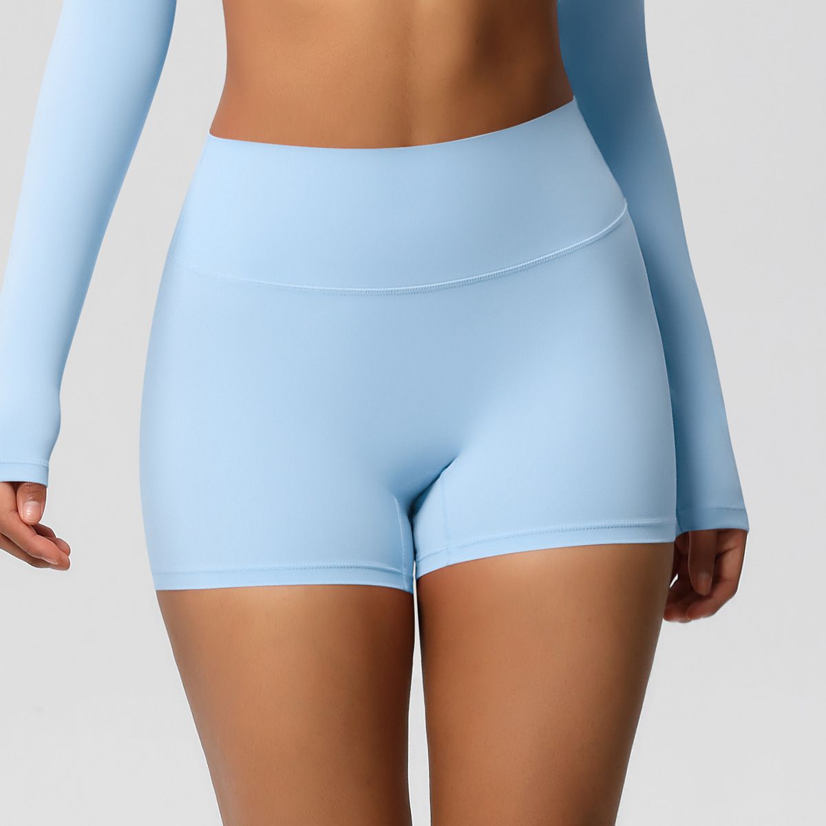 Women's Clothing Yoga Pants Solid Color Long Sleeve Skin Friendly Breathable Beautiful Back Sports Short Sleeve Slim Fit Fitness Pants Set_ecoleips.com
