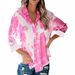 2025 New Women's Fashion Gradient Print Loose Long Sleeve Tie-Dye Shirt_ecoleips.com