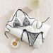 European And American Style Women's Bikini Set Special Fabric Water Ripple Swimwear Sexy Lace-Up Design New 2026_ecoleips.com