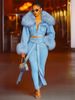 Women's Clothing Women's Fashionable Versatile Fur Collar Denim Suit European American Style For Formal & Casual For Women_ecoleips.com