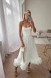 2023 Spring/Summer European American Cross-Border Women's Fashion New Style Strapless A-Line Dress With Large Hem And_ecoleips.com