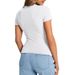 Slim Fit Women's T-Shirt round Neck Sexy Summer Top European American Style Women's Clothing_ecoleips.com