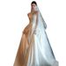 Women's Clothing Elegant Style Long Sleeved Lace Wedding Dress Luxurious Spring Bridal Gown With Train For Reception_ecoleips.com