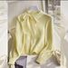 Women's Clothing early autumn new style small style knitted sweater tops female design sense niche temperament beautiful pullover yellow sweater_ecoleips.com
