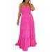 AL320 Women's Sleeveless Camisole Dress Bohemian Cake Skirt Long Dress Summer Cross Border European American Style_ecoleips.com