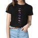 New Women's Fashion Printed Round-neck T-shirt With Lunar Eclipse Design, Short-sleeved Summer Top_ecoleips.com
