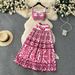 Women's Clothing Summer Blue And White Porcelain Print Suit Three Dimensional With Breast Pads Short Tube Top Suspender Pleated Skirt Two Piece Set_ecoleips.com