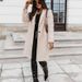 Casual Long-Sleeve Tweed Coat For Women – Lightweight Polyester Jacket (Gray/Black/Wine/Pink/Army Green/Dark Green/Chocolate/Blue/Beige, S-XXL)_ecoleips.com