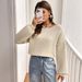 Women’s Bow Detail Cardigan Sweater – Lightweight Spring Knit Top | Soft Polyester Blend | Relaxed Fit Long Sleeve Pullover_ecoleips.com