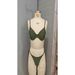 Women's Clothing Women's Two Piece Bikini Set European American Style Popular Polyester Fabric With Underwire Side Ties_ecoleips.com
