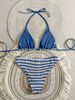 Women's Clothing Two Piece Bikini Swimsuit Textured Fabric Sexy Style For Vacation Fits True To Size_ecoleips.com