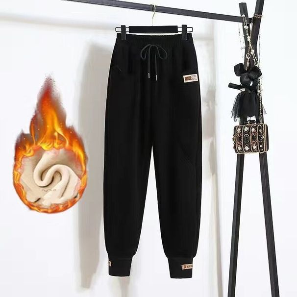 Korean Style Women's Polo Collar Top & Relaxed Harem Pants Set - Casual Loungewear With Boho Flair_ecoleips.com