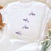 European And American Cross-border Foreign Trade Women's Floral Butterfly Round-neck Printed Short-sleeve T-shirt Top_ecoleips.com