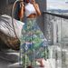 European And American 2025 Summer New Women's Printed Vacation Beach Long Flared Skirt_ecoleips.com