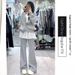 Aria Basics Gray Flared For Women, Spring And Autumn 2026 New Style, High-waisted American-style Sweatpants, High-waisted, Slimming,_ecoleips.com