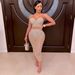 Women’s Clothing Diamond-encrusted chest strap rhinestone two-piece two-color night suit_ecoleips.com