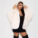 Plus Size Faux Fur Coat Women’s Winter Longline Jacket – Thickened Warm Outerwear With Elegant Fringe Detail (Black, White, Light Beige)_ecoleips.com