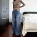 Blue Women's Curved Scimitar Casual Trousers Trendy Polyester Cotton Blend Regular Fit For Spring/Autumn Summer Winter_ecoleips.com