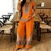 Summer Women's Clothing Set Small V Neck Top And Casual Pants Style New_ecoleips.com