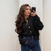 Women's Oversized Knit Cardigan Sweater – Winter Button-Up Open Front Coat, Long Sleeve Loose Fit Casual Pullover, Solid Color Stitching Detail_ecoleips.com