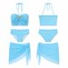 Women's Sexy Alluring Three Piece Swimsuit Set For Beach Vacation New Super_ecoleips.com