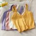 Candy Color Slim Fit Knit Camisole For Women - Soft & Breathable Summer Tank Top - Versatile Stretch Fit - Multiple Colors_ecoleips.com