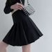 Women's High Waist Pleated A-Line Mini Skirt – Korean JK School Style In Black Grey, Sweet Y2K Bottom_ecoleips.com