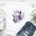 European And American Cross-border Foreign Trade Women's Clothing, Floral Print Round-neck Short-sleeve T-shirt Top_ecoleips.com