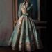 Women's Clothing Retro Stand Collar Strappy Long Sleeved Dress For Women Winter New High End Temperament Elastic Waist Evening Dress_ecoleips.com