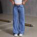 Cross-border Bow-knot Embroidered Jeans For Women, Spring Autumn, Sweet And Spicy Style, High-waisted,_ecoleips.com