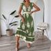 2025 European And American Summer New Women's Clothing Beach Dress Holiday Style Printed Big Swing Dress_ecoleips.com