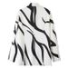 Euroean And American Women's Fashion British-style One-button Geometric Rint Blazer, Versatile Loose Casual Stylish_ecoleips.com