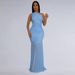 Women's Temperament Oblique Shoulder Dress C7370 Cross Border Fashion Solid Color Sexy Perspective European American Style Clothing_ecoleips.com