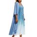 2026 Women's Summer 2-Piece Maxi Dress Set –Embroidery Print, Spaghetti Strap Dress & Open Front_ecoleips.com