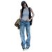 Women's Clothing Light Wash Straight Leg Jeans For Women – High Waist, Relaxed Fit, Stretchy Comfort (XS-XL, Classic Blue Shades)_ecoleips.com
