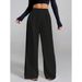 Women's Clothing Casual Pants For Women Spring And Autumn New All Match Straight Drape Loose Wide Leg Long Pants_ecoleips.com