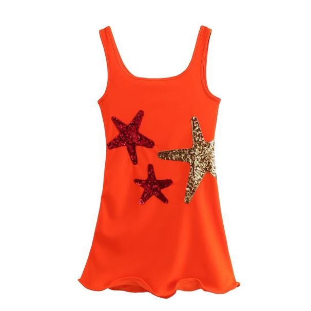 Summer Sequin Embroidered Mini Dress - Fashion Women's Party Cocktail Dress, Sleeveless Bodycon Dress With Shimmer Details_ecoleips.com
