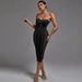 New Exterior Style Elegant And Sexy Strapless Sleeveless Fringe Over Knee Bandage Dress For Women_ecoleips.com