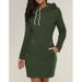 Women's Clothing New Hooded Zipper Pullover Mid Length Sweatshirt Dress, 5 Colors, 6 Sizes Available_ecoleips.com