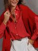 Women's Striped Cardigan Jacket Long Sleeved Russian Style Spring Summer Autumn New Trend Products_ecoleips.com