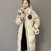 "Korean Style Long Down Coat For Women - Knee-Length Winter Jacket With Ultra-Warm White Duck Down, Oversized Fit & Hood (S-M, 5 Colors)"_ecoleips.com