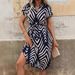 Women's Floral Print Maxi Dress Summer Backless Sundress Spaghetti Strap Beach Vacation Sundress_ecoleips.com