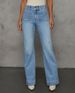 Women's Wide Leg Slim Straight Jeans – High Waist Comfort Stretch Denim Pants For Casual & Office Wear_ecoleips.com
