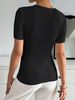 Net Red With The Spring Summer New Girl Metal Buckle Cross Design Dark Spice Girl Long Sleeve T-shirt_ecoleips.com