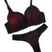 Aria Basics Hot-selling European American Lace Women's Bra Set, Sexy Color-blocked Lingerie And Panties_ecoleips.com