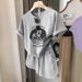Women's Clothing Korean Style Women's Short Sleeve & Shorts Set - Loose Fit Youthful Casual Two-Piece Outfit_ecoleips.com