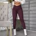 Women's Clothing New Fashion Casual High Waist Tights Women's Pants_ecoleips.com